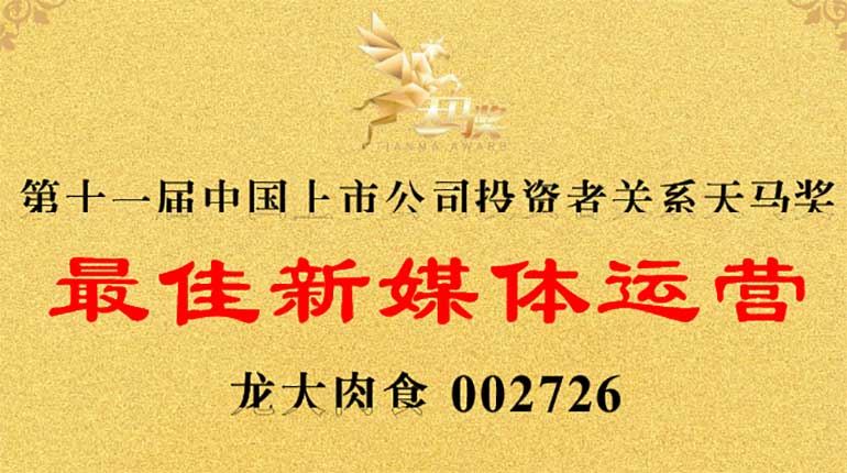 天辰娱乐肉食荣膺第11届天马奖——“最佳新媒体管理”